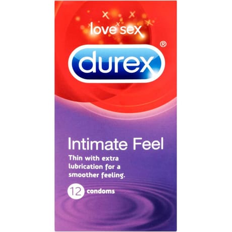 durex Intimate Feel Thin with extra lubricant for a smoother feeling. 12 condoms