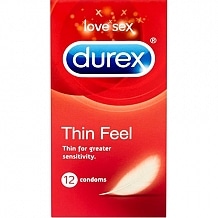 durex Thin Feel Thin for greater sensitivity. 12 condoms