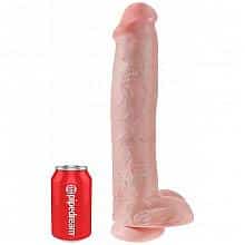 KING COCK 15″ Cock with Balls Realistic Suction Cup Dildo with Balls