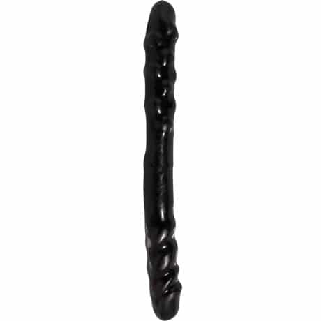 BASIX rubber works 16″ Double Dong Black Double Ended Dildo