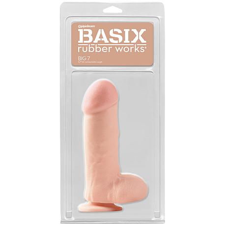 BASIX rubber works BIG 7 Inch Dildo with Suction Cup