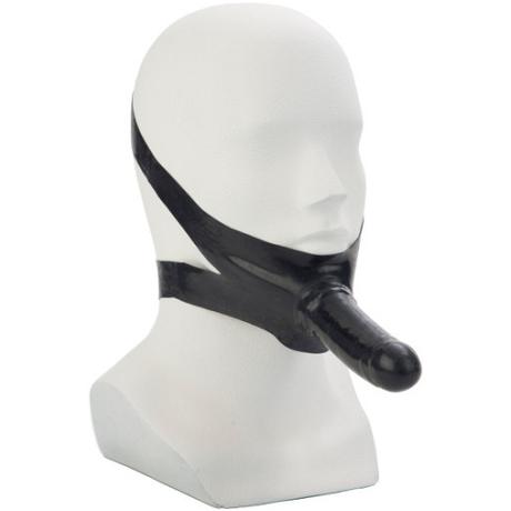 CalExotics ACCOMMODATOR LATEX DONG Dildo Face Mask Chin-Strap