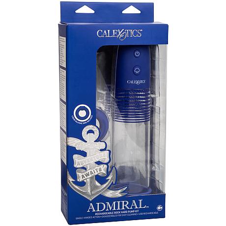 CalExotics ADMIRAL Rechargeable Rock Hard Pump Kit