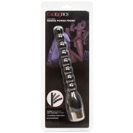 CalExotics SILICONE BENDIE POWER PROBE Flexible Vibrating Anal Beads