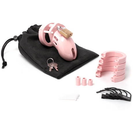 CB-X CB-6000S Short Chastity Cage Kit (Pink)