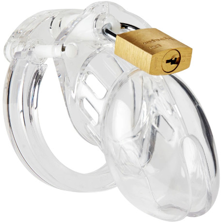 CB-X CB-6000S Short Chastity Cock Cage Kit (Clear)