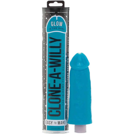 CLONE-A-WILLY Glow In The Dark Penis Moulding Kit (Blue)