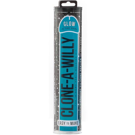 CLONE-A-WILLY Glow In The Dark Penis Moulding Kit (Blue)