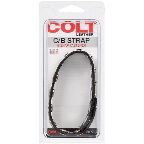 COLT LEATHER C/B STRAP 8-SNAP FASTENER Cock Strap