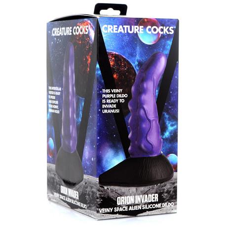 CREATURE COCKS ORION INVADER Veiny Space Alien Silicone Dildo