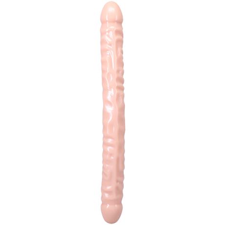 DOC JOHNSON DOUBLE HEADER DONG 18 INCH VEINED Double Headed Dildo (Cream)