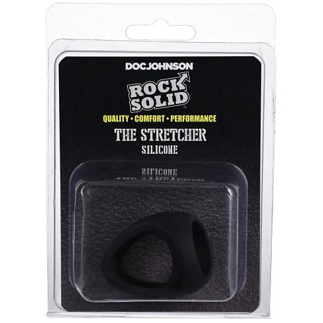 DOC JOHNSON ROCK SOLID THE STRETCHER Stretchable Silicone Cock & Ball Ring