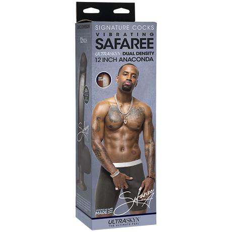 DOC JOHNSON SIGNATURE COCKS Vibrating Safaree 12 Inch Anaconda Dildo