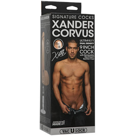 DOC JOHNSON SIGNATURE COCKS XANDER CORVUS 9 Inch Cock with Removable Vac-U-Lock Suction Cup