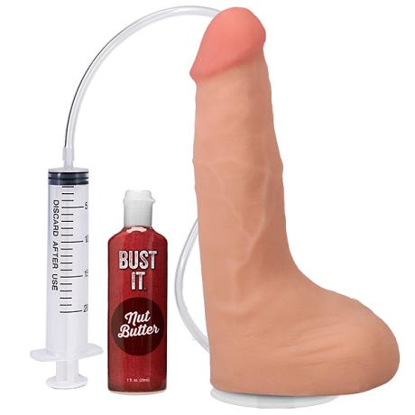 DOC JOHNSON The Realistic Cock Squirting 9.5 Inches Dildo with Balls