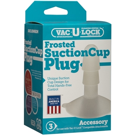DOC JOHNSON Vac-U-Lock Frosted Suction Cup Plug