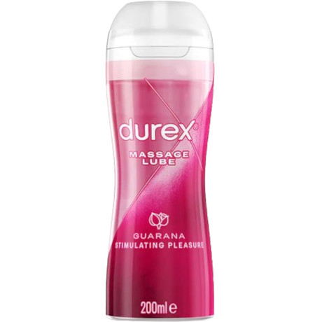 durex MASSAGE LUBE Stimulating Guarana 200ml 2in1 lube & massage gel