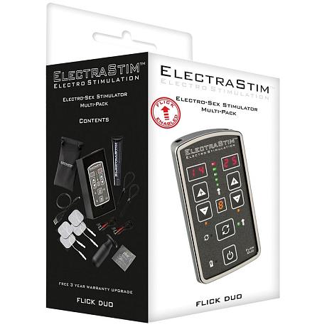 ELECTRASTIM Electro-Sex Stimulator FLICK DUO EM80-M Multi-Pack Electro Stimulation Pack