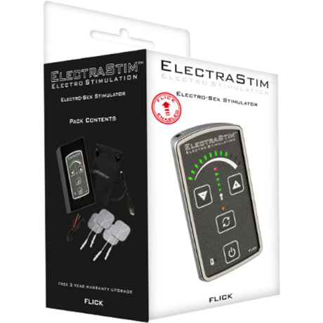 ELECTRASTIM Electro-Sex Stimulator FLICK EM60-E Electro Stimulation Pack