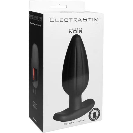 ELECTRASTIM Silicone NOIR Rocker Large Butt Plug