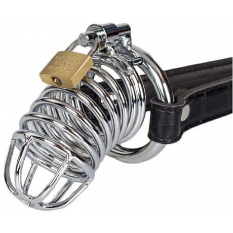 FETISH Fantasy Extreme Extreme Chastity Belt Steel Cock Cage