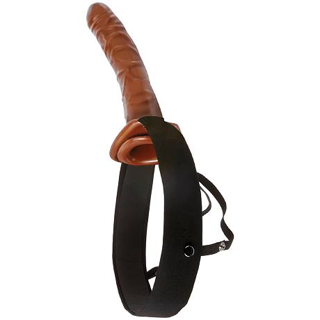 FETISH Fantasy Series 10″ Chocolate Dream Hollow Strap-On