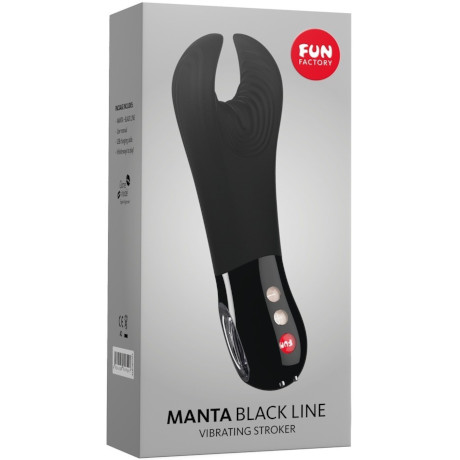 FUN FACTORY MANTA BLACK LINE Vibrating Stroker