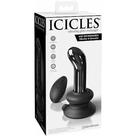 ICICLES No 84 Vibrating Glass Dildo 3.5 Inch