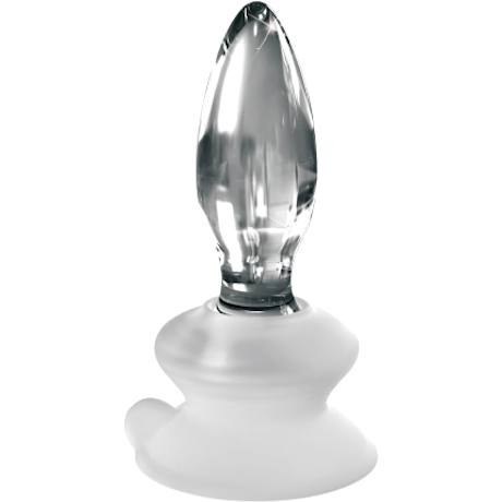 ICICLES No 91 Suction Cup Glass Butt Plug 3.5 Inch