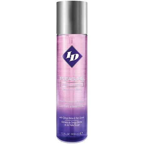 ID PLEASURE Tingling Sensation Water Based Lubricant with Ginkgo Biloba & Red Clover 17 FL OZ (500ml)