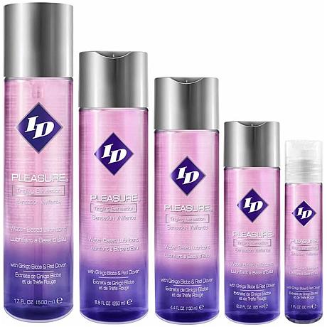 ID PLEASURE Tingling Sensation Water Based Lubricant with Ginkgo Biloba & Red Clover 2.2 FL OZ (65ml)