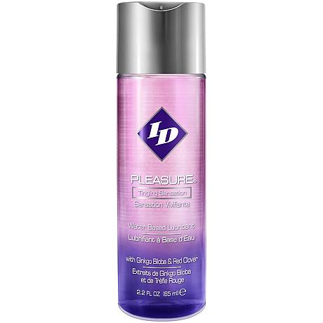 ID PLEASURE Tingling Sensation Water Based Lubricant with Ginkgo Biloba & Red Clover 2.2 FL OZ (65ml)