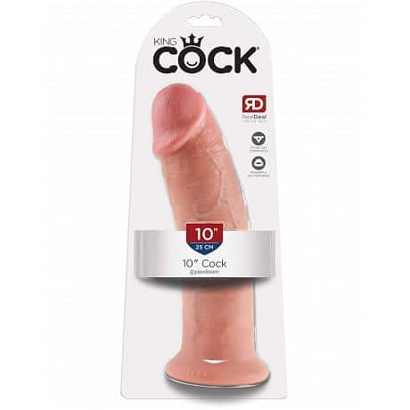 KING COCK 10″ Cock Realistic Dildo with Suction Cup