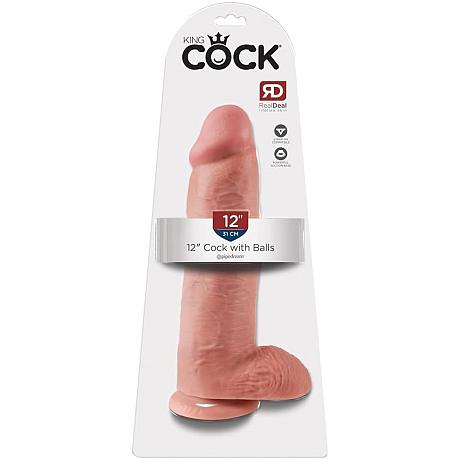 KING COCK 12″ Cock with Balls