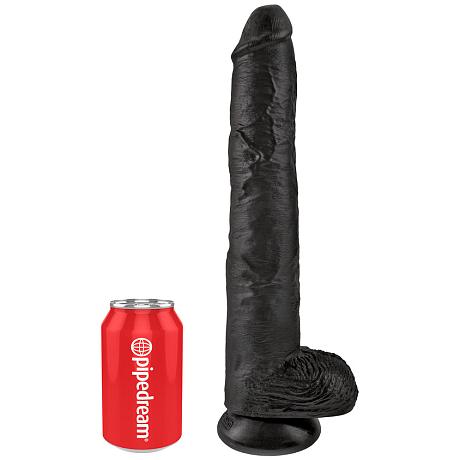 KING COCK 14″ Cock with Balls (Black)