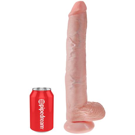 KING COCK 14″ Cock with Balls Realistic Dildo with Balls