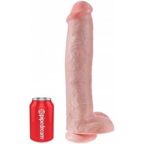 KING COCK 15″ Cock with Balls Realistic Suction Cup Dildo with Balls