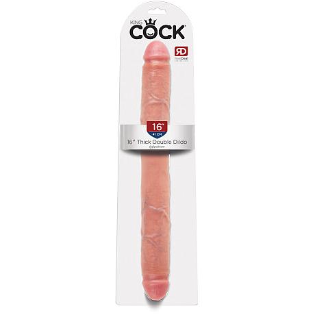 KING COCK 16″ Thick Double Dildo (Light)