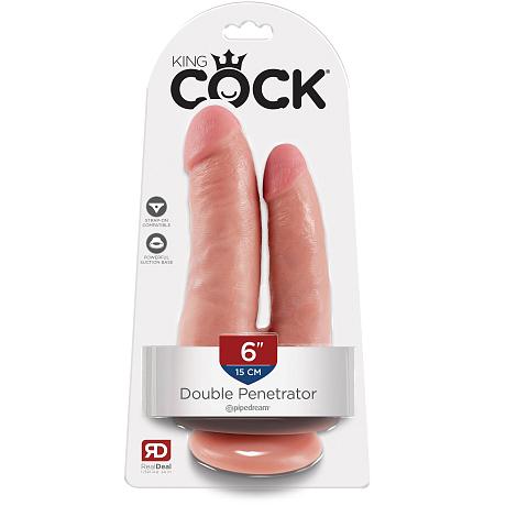 KING COCK 6″ Double Penetrator