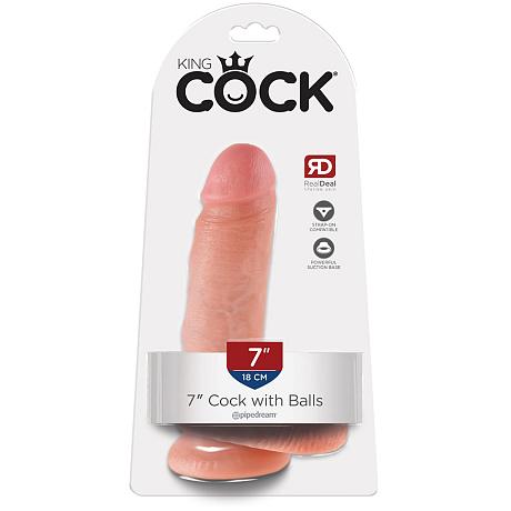 KING COCK 7″ Cock with Balls