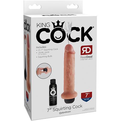KING COCK 7″ Squirting Cock
