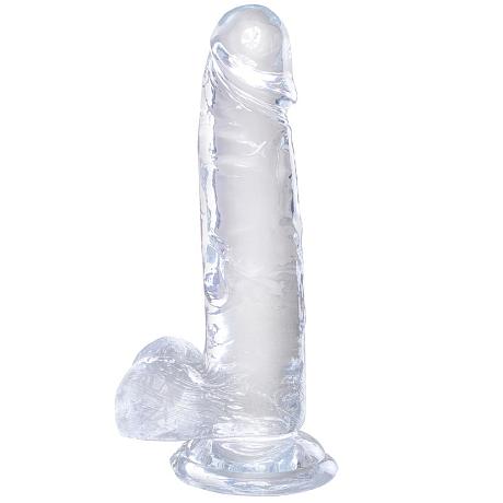 KING COCK CLEAR 7″ Cock with Balls