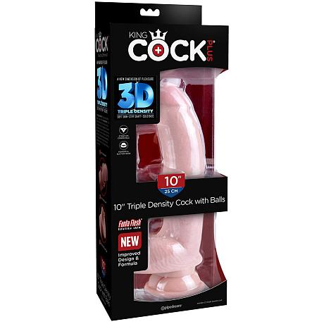 KING COCK PLUS 10″ Triple Density Cock with Balls