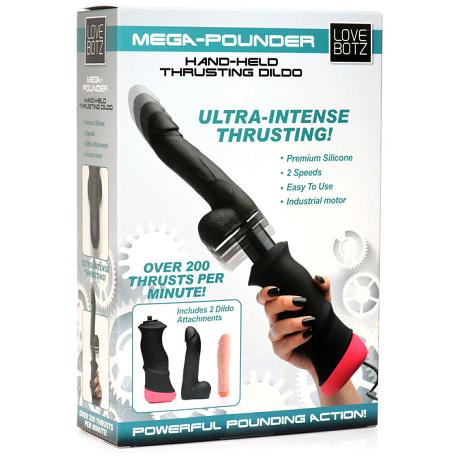 LOVEBOTZ MEGA-POUNDER Hand-held Thrusting Dildo