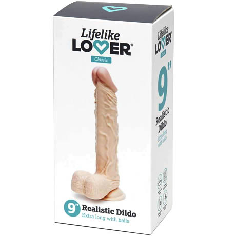 Lovehoney Lifelike LOVER 9″ Realistic Dildo Extra long with balls