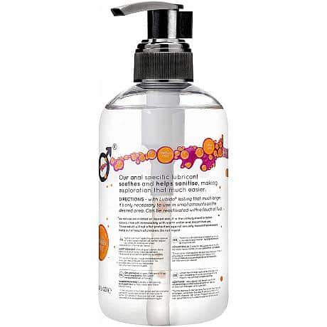 LUBIDO Aloe Infused Water Based Anal Ease Lubricant 250ml (8.5fl oz)