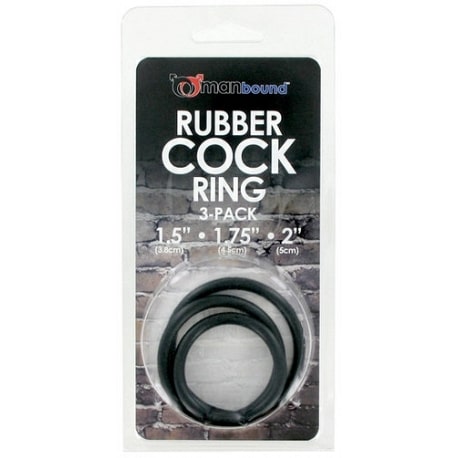 manbound RUBBER COCK RING 3-PACK