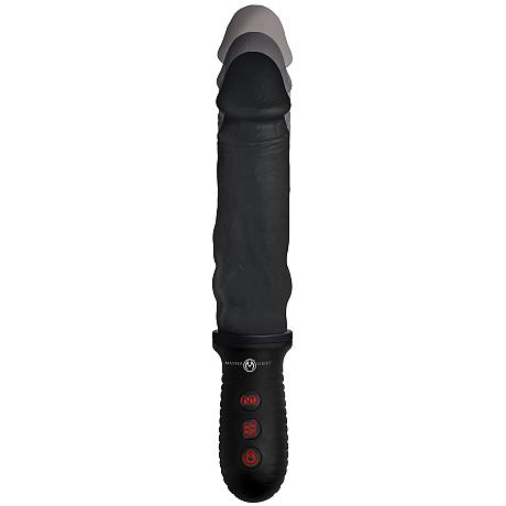 MASTER SERIES 8X AUTO POUNDER Vibrating & Thrusting Dildo with Handle