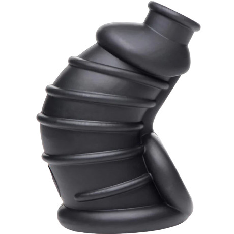 MASTER SERIES DARK CHAMBER Silicone Chastity Cage