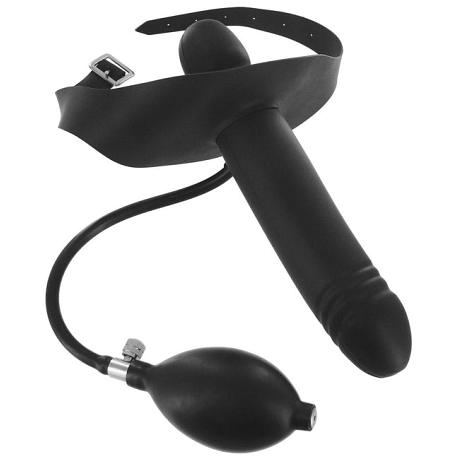 MASTER SERIES INFLATABLE DILDO GAG with Pump